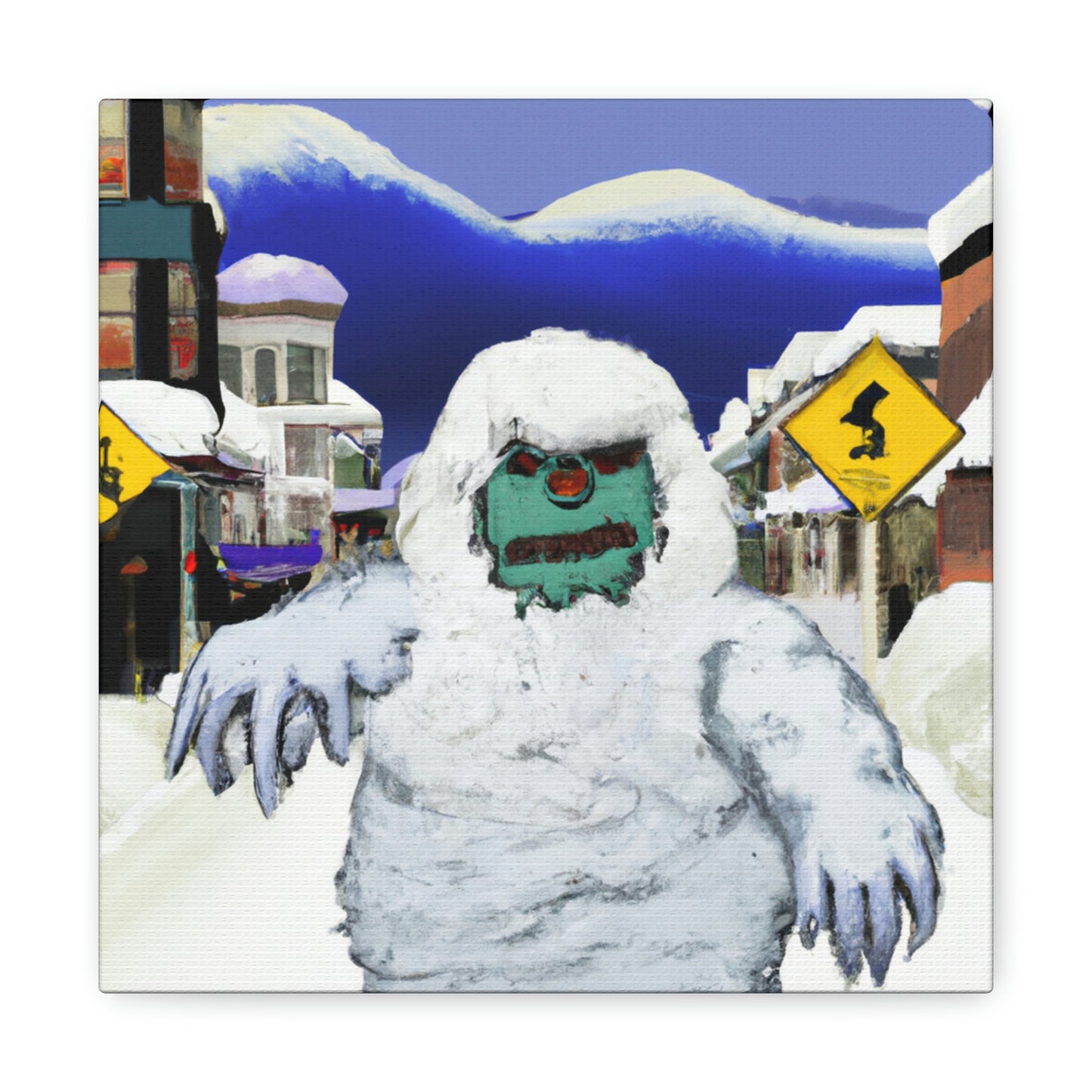 Frozen Terror: The Abominable Snowman's Reign - The Alien Canva