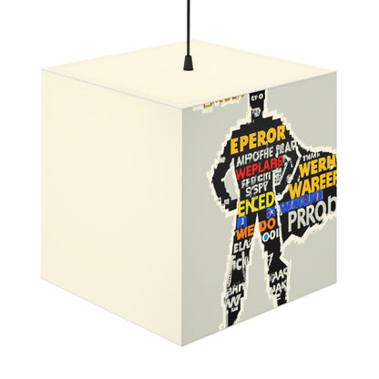 Superhero Word Pop Art - The Alien Light Cube Lamp