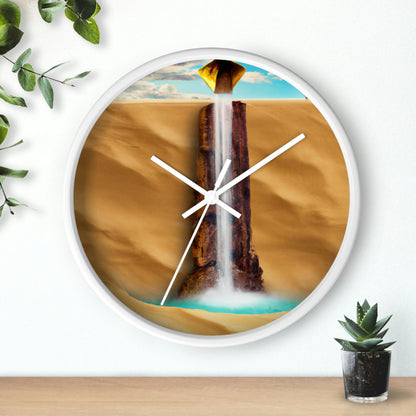 "Lonely Waterfall in a Desolate Desert" - The Alien Wall Clock