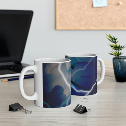 "Draco en la Tempestad" - El Alien Taza de Cerámica 11 oz