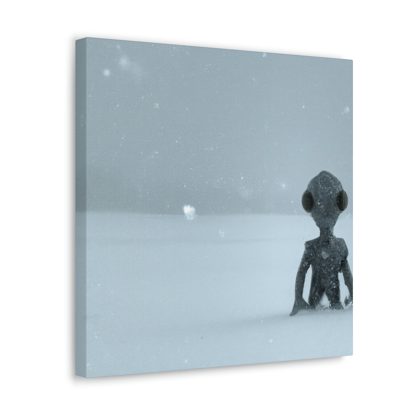 „Im Schneesturm gestrandet: Die Geschichte eines Aliens“ – The Alien Canva