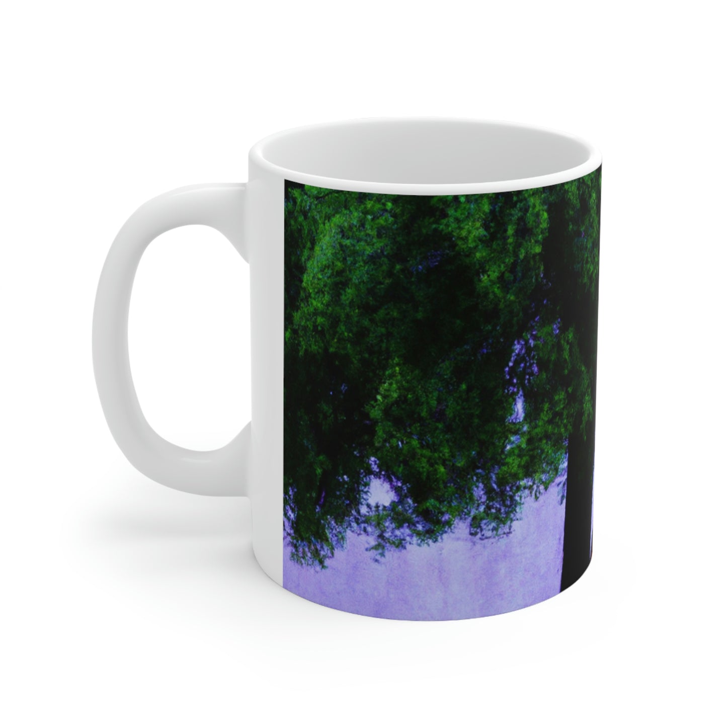 "Bajo el cielo lluvioso". - La Taza de Cerámica Alienígena 11 oz