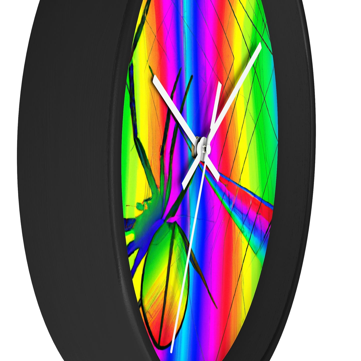 "A Spinnerette's Prismatic Web" - The Alien Wall Clock