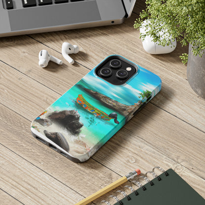 "Caribbean Fiesta on the Beach - A Digital Exploration of Mexican Culture" - The Alien Tough Phone Cases