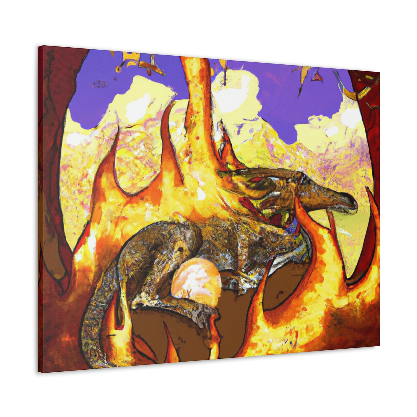 "A Slumbering Dragon in an Infernal Embrace" - The Alien Canva