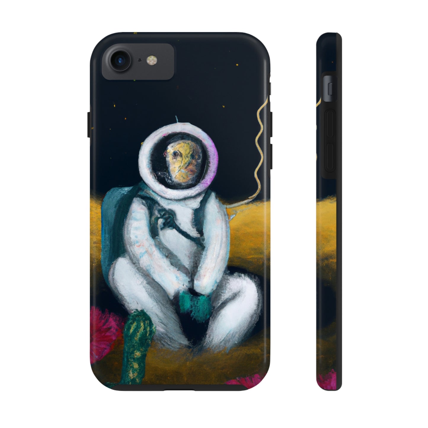 "Alone in the Dark: A Solitary Astronaut's Survival" - The Alien Tough Phone Cases