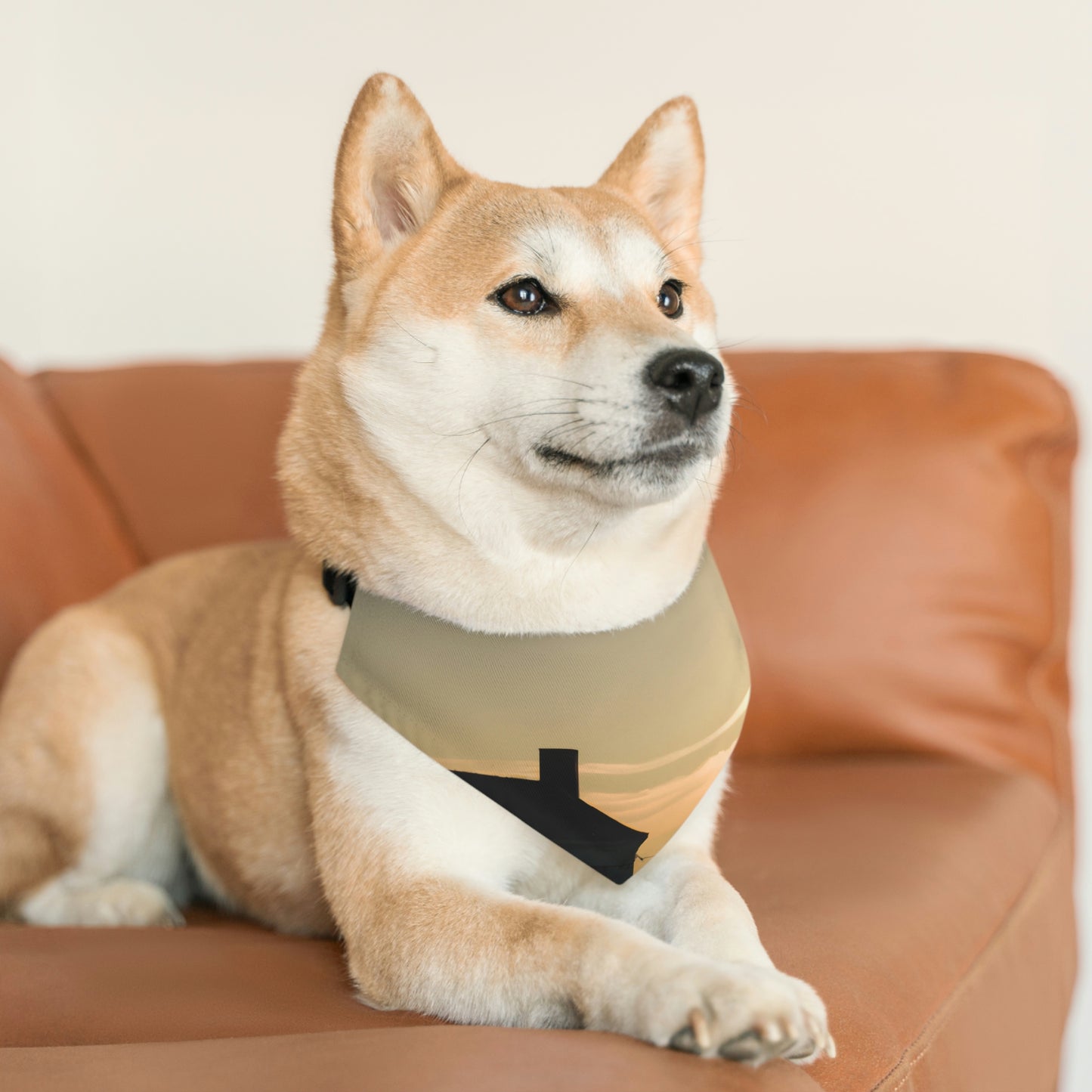 "Luz de la mañana" - El collar de bandana para mascota alienígena