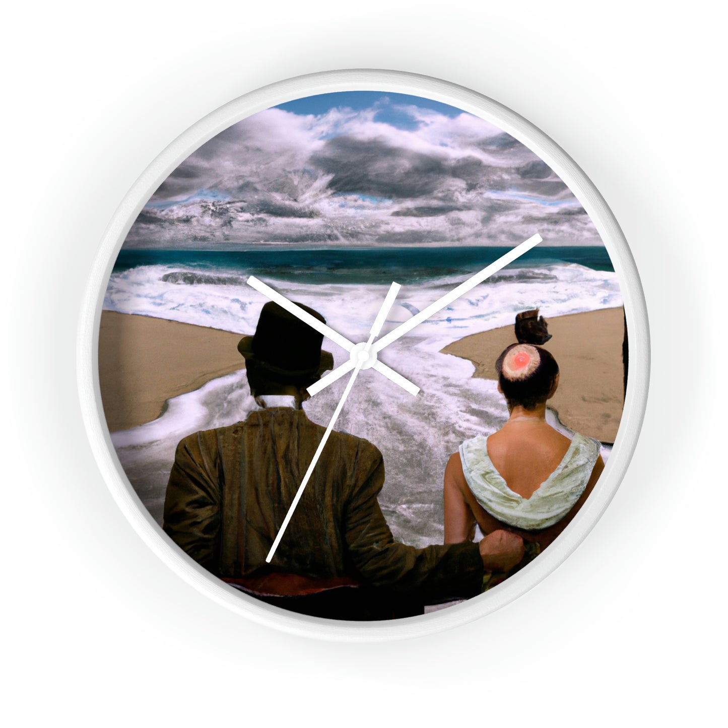 Sea-Swept Romance - The Alien Wall Clock