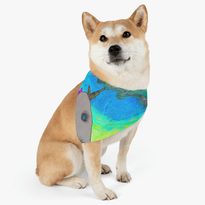 "Majestic Morning Reflections" - The Alien Pet Bandana Collar