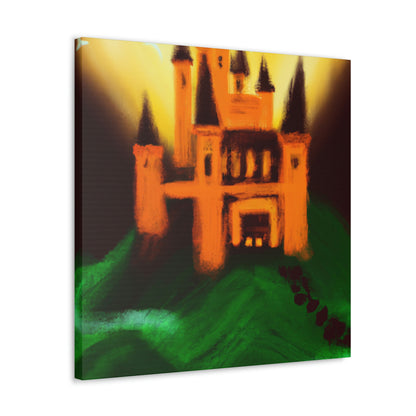 "Mysterious Castle Painting" - The Alien Canva