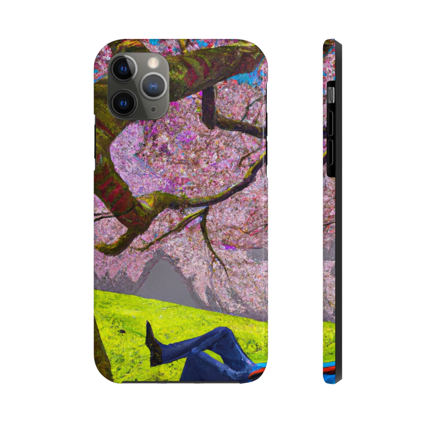 "A Moment of Calm Beneath the Cherry Blossoms" - The Alien Tough Phone Cases