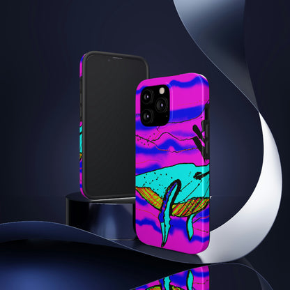 "Glow of the Neon Sea" - The Alien Tough Phone Cases