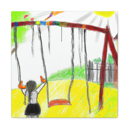 "Retrospective Reflections: A Childhood Memory Art Project" - Canvas