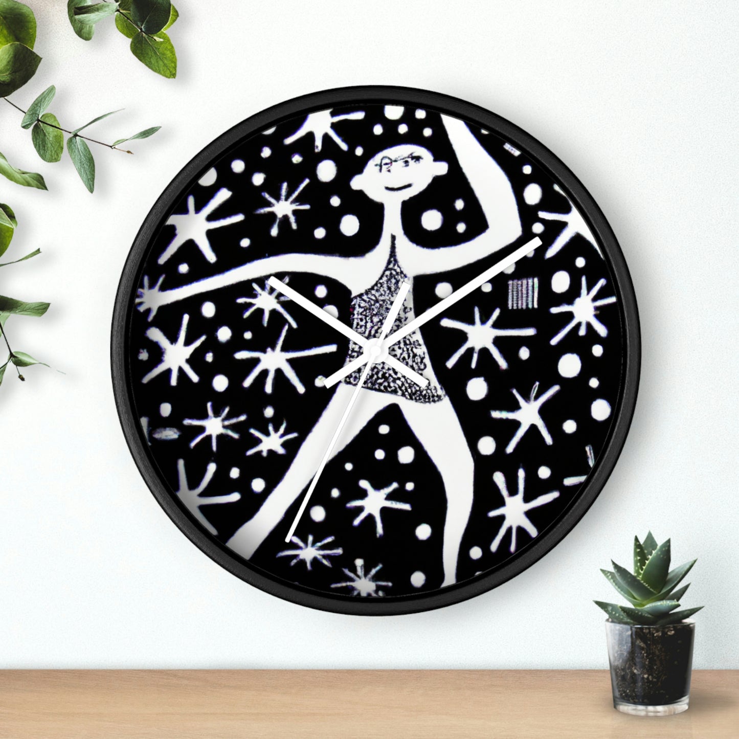 "Bailando entre la luz galáctica" - El reloj de pared alienígena