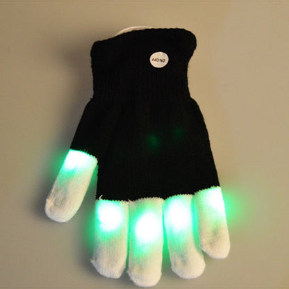 Leuchtender blinkender LED-Handschuh LED 7-Modus - The Alien Party Rave