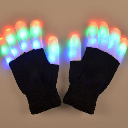 Leuchtender blinkender LED-Handschuh LED 7-Modus - The Alien Party Rave