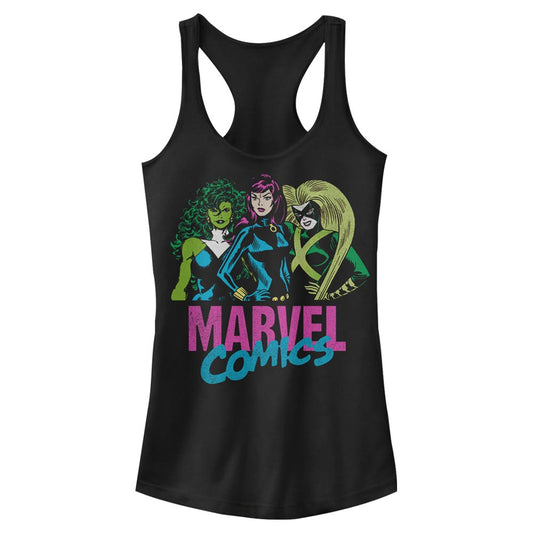 Junior's Marvel Three Tank Top