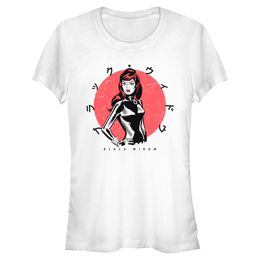 Junior's Marvel Kanji Widow T-Shirt