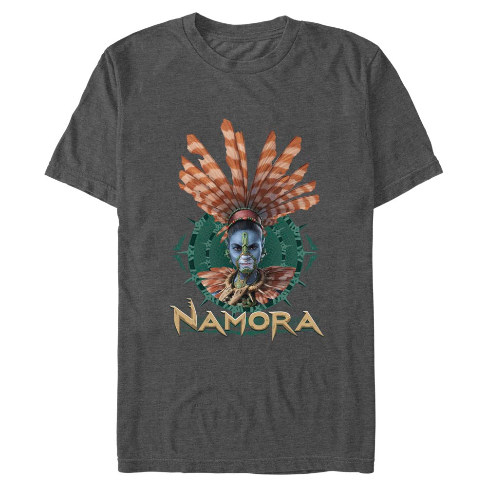 Men's Marvel Black Panther Wakanda Forever Namora Fin Crown T-Shirt