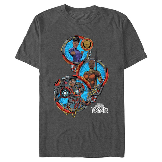 Men's Marvel Black Panther Wakanda Forever Girls Team Up T-Shirt