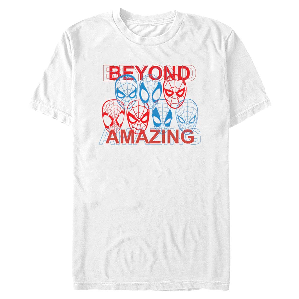 Men's Marvel Spider-Man Beyond Amazing SPIDEY MASKS AMAZING T-Shirt