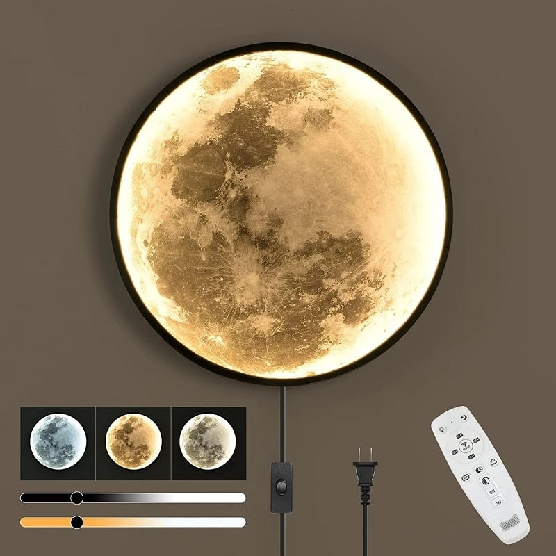 Aplique LED moderno Moon - The Alien Luces decorativas