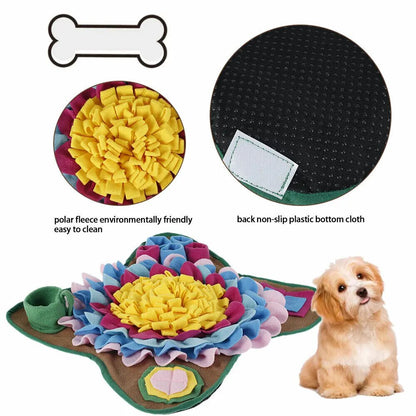 Pet Dog Snuffle Mat Nose Smell Training Sniffing Pad Dog Puzzle Toy Slow Feeding Food Dispenser Carpet Washable Dog Toys