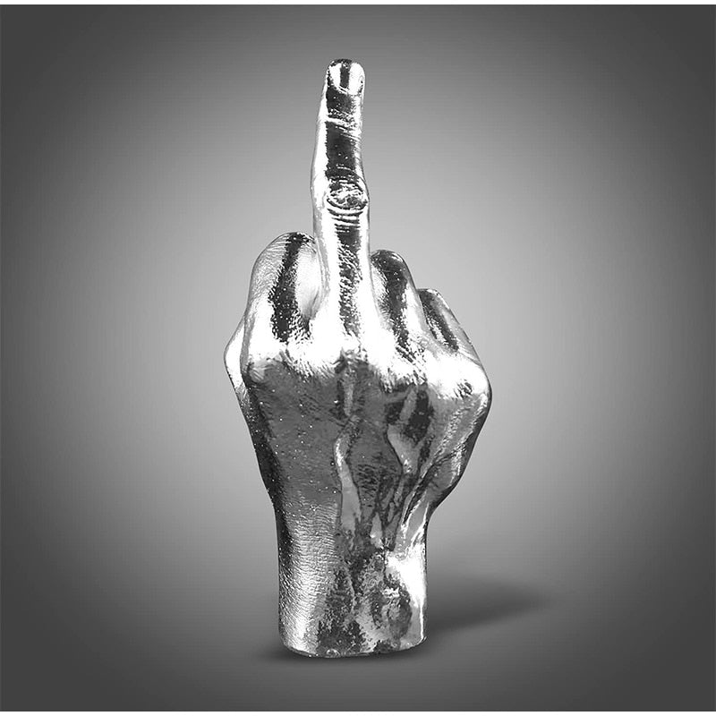 Middle Finger Statue - The Alien Sculptures & Statues