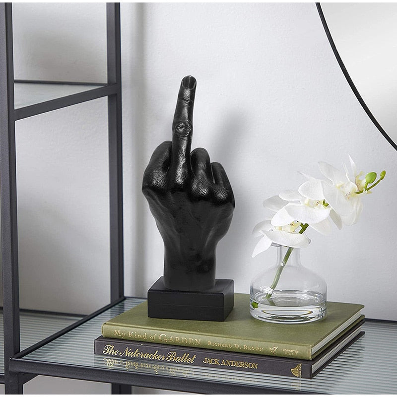 Middle Finger Statue - The Alien Sculptures & Statues