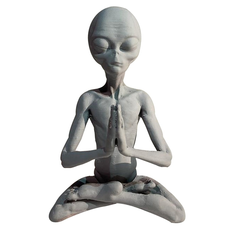 Estatua alienígena de meditación - Las esculturas y estatuas alienígenas