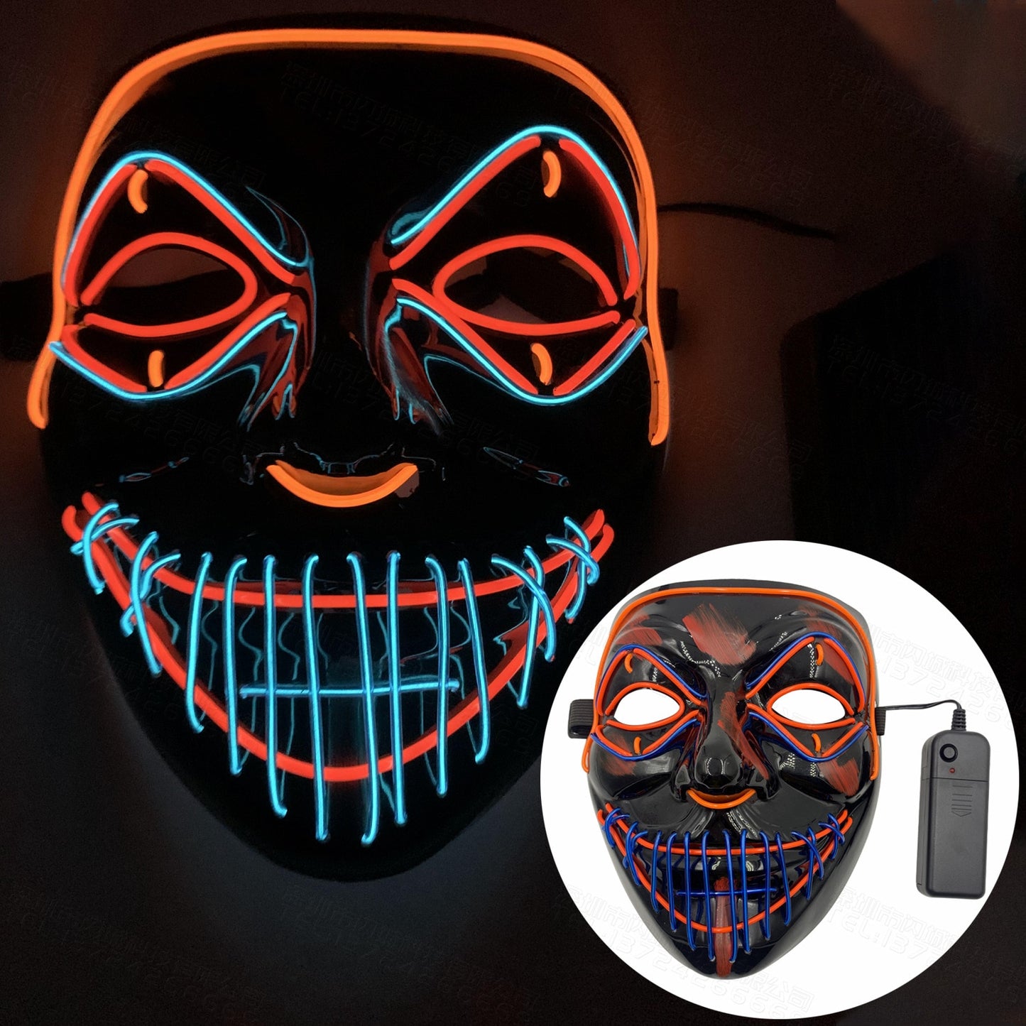 LED leuchtende Masken - The Alien Party Rave