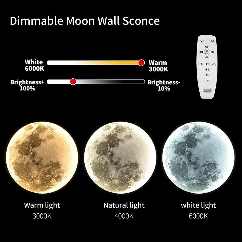 Modern LED Wall Lamp Moon - The Alien Decorative lights