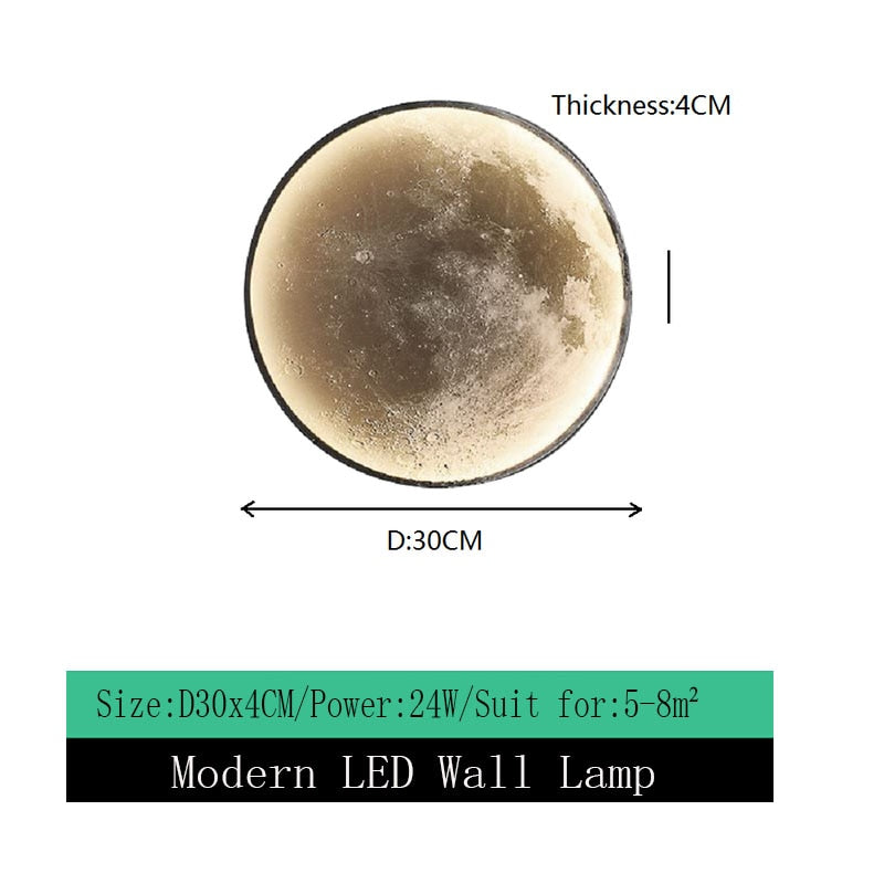 Moderne LED Wandleuchte Moon - The Alien Dekorative Leuchten