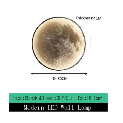 Moderne LED Wandleuchte Moon - The Alien Dekorative Leuchten