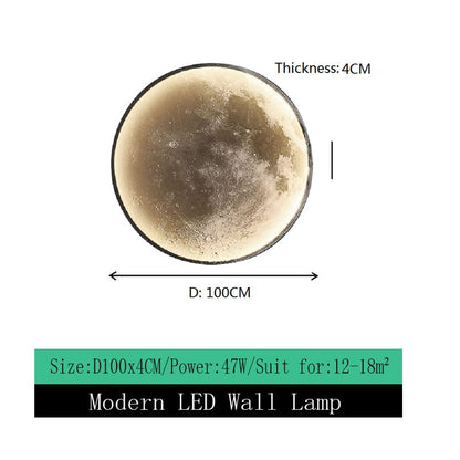 Moderne LED Wandleuchte Moon - The Alien Dekorative Leuchten