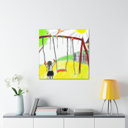 "Retrospective Reflections: A Childhood Memory Art Project" - Canvas