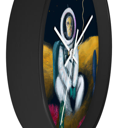 "Alone in the Dark: A Solitary Astronaut's Survival" - The Alien Wall Clock