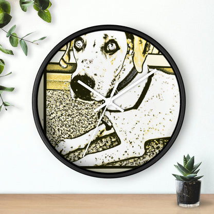 "Fur-tastic Fables: Vintage Comic Book Pet Portraits" - The Alien Wall Clock