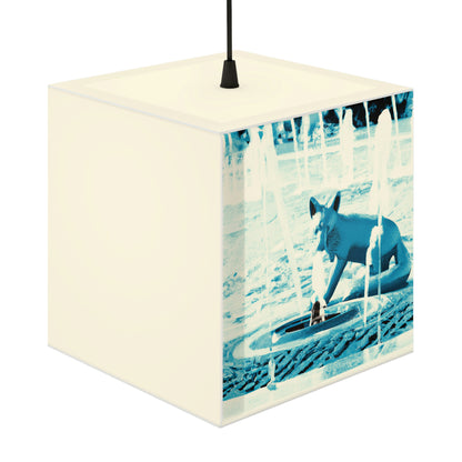 "Foxy Herumtollen im Brunnen" - Die Alien Light Cube Lampe