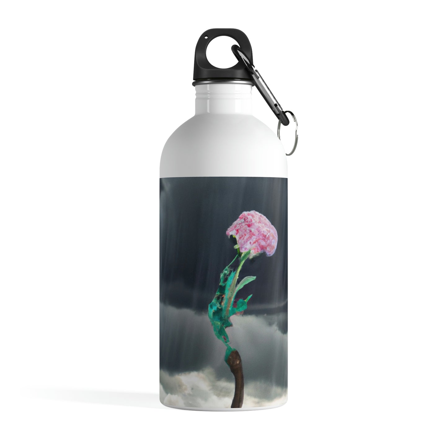 "Aight Against the Storm: The Story of a Lonely Flower" - La botella de agua de acero inoxidable Alien