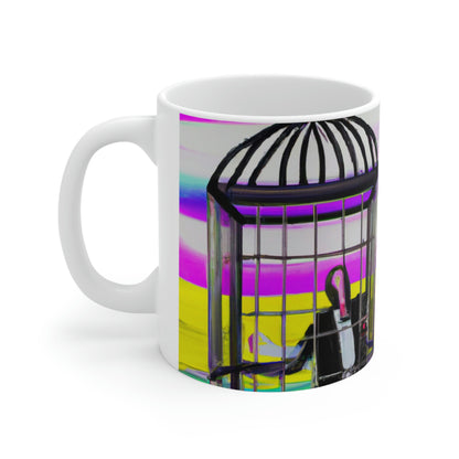 "Una prisión de colores brillantes" - Taza de cerámica The Alien 11 oz