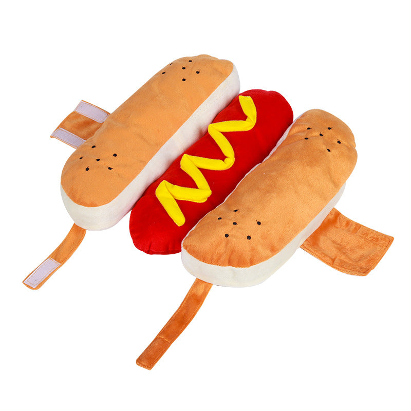 Lustige Halloween-Kostüme für Hunde, Welpen, Haustierkleidung, Hotdog-Design, Hundekleidung, Haustierbekleidung, zum Verkleiden, für Katzen, Partykostüm, Anzug