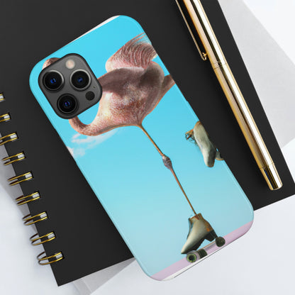 "Flamingo Skates!" - The Alien Tough Phone Cases