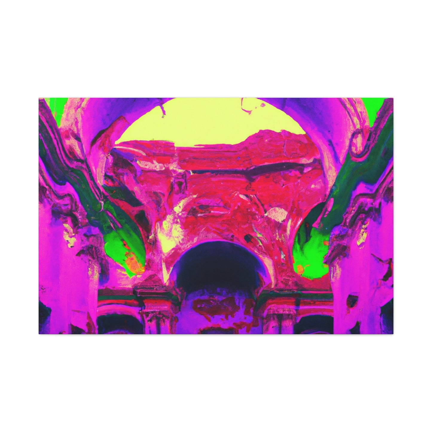 Mystical Madness: Crazy Colors in the Forgotten Cathedral - The Alien Canva