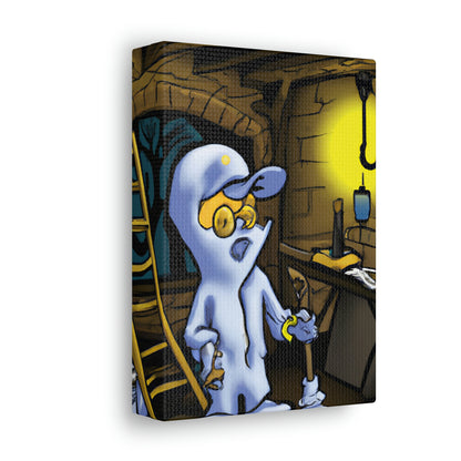 "Repairing the Beyond: The Mysterious Tale of the Ghostly Repairman". - The Alien Canva