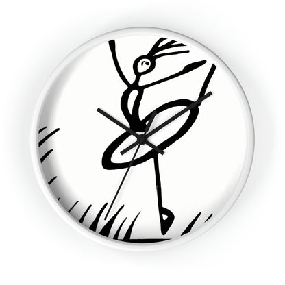 "Ballet on a Blade: A Ballerina's Spin" - The Alien Wall Clock