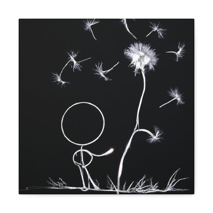 "A Dandelion Flicker in the Midnight Breeze" - The Alien Canva