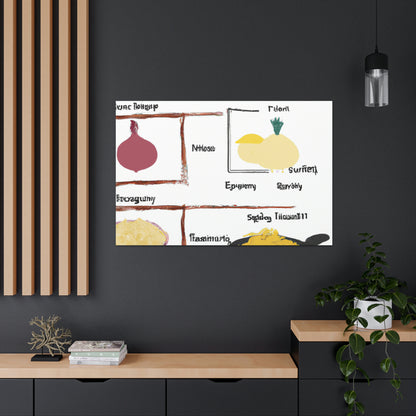 "Culinary Inspiration: Symbolizing Traditional Recipes in Art" - Canvas