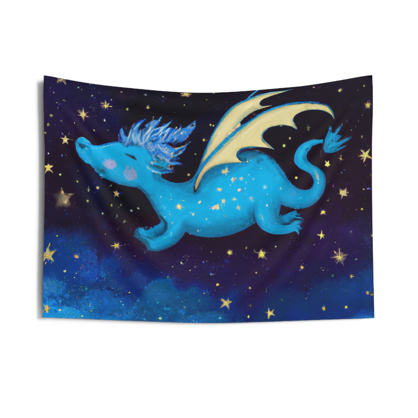 "Drifting Among the Stars: The Story of a Baby Dragon" - The Alien Wall Tapestries