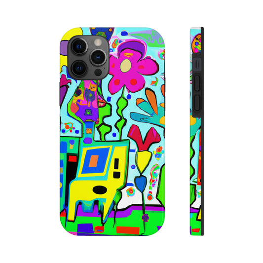 "A Mystical Garden of Rainbow Petals" - The Alien Tough Phone Cases